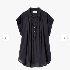 Nili Lotan Black Button-Down Shirt